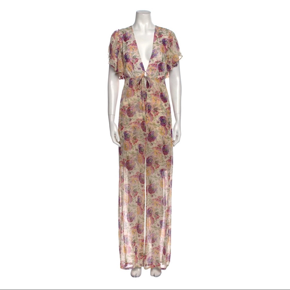 $320 STONE COLD FOX COCO JUMPSUIT FOR LOVE LEMONS DOEN CEZANE CHRISTY DAWN BOHO - Picture 7 of 10
